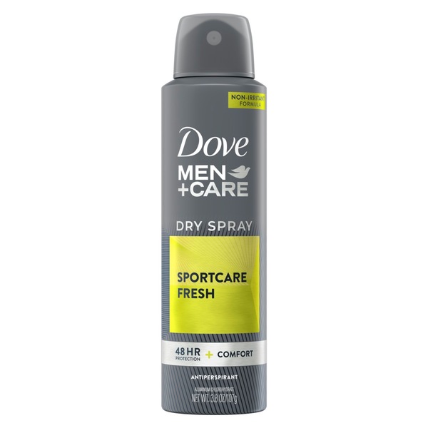 Dove Men+Care Sport Active+Fresh Dry Spray Antiperspirant Deodorant, 3.8 oz