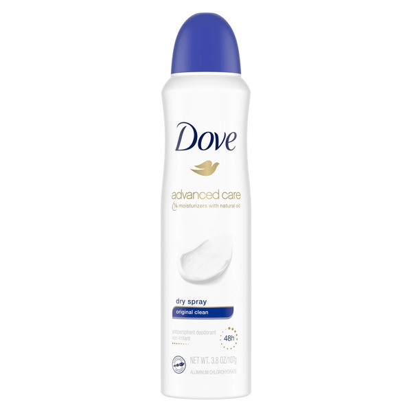 Dove Dry Spray Antiperspirant Deodorant, 3.8 OZ