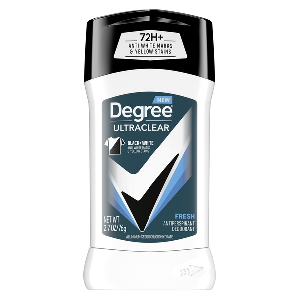 Degree Men UltraClear Black + White Fresh Antiperspirant Deodorant, 2.7 OZ