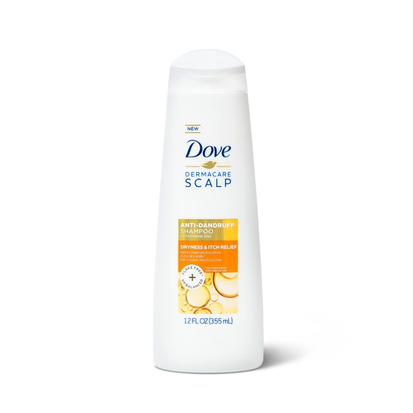 Dove Dermacare Scalp Anti-Dandruff Shampoo Dryness & Itch Relief, 12 OZ