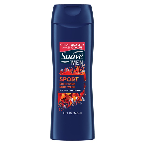 Suave Men Sport Body Wash, 15 OZ