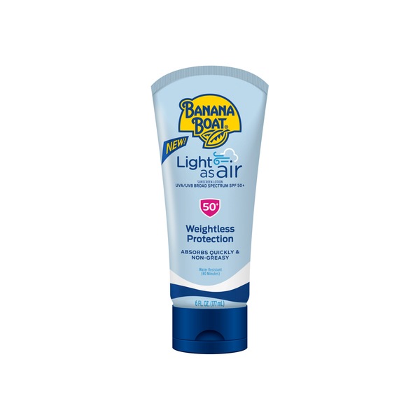 Banana Boat Light as Air Sunscreen Lotion, SPF 50+, 6 OZ