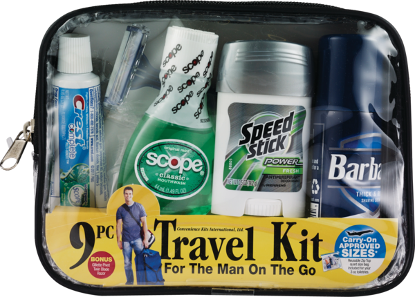 Travel Kit For Man, 9 Piece