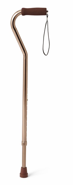 CANE OFFSET BRONZE ALUMINUM