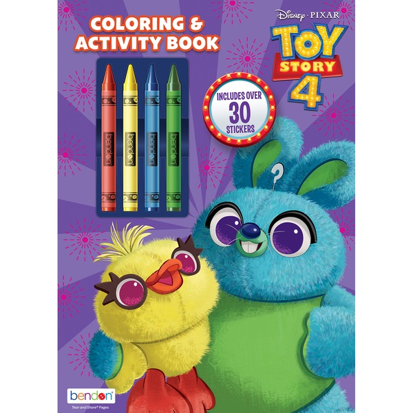 Toy Story 4 Coloring and Activity Book