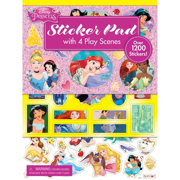 Disney Princess Sticker Pad with Play Scenes