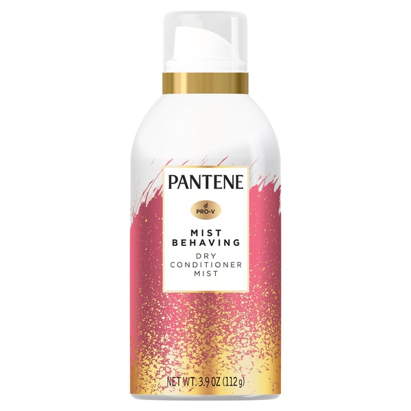 Pantene Paraben Free Mist Behaving Dry Conditioner Mist with Coconut Milk & Jojoba Oil, 3.9 OZ