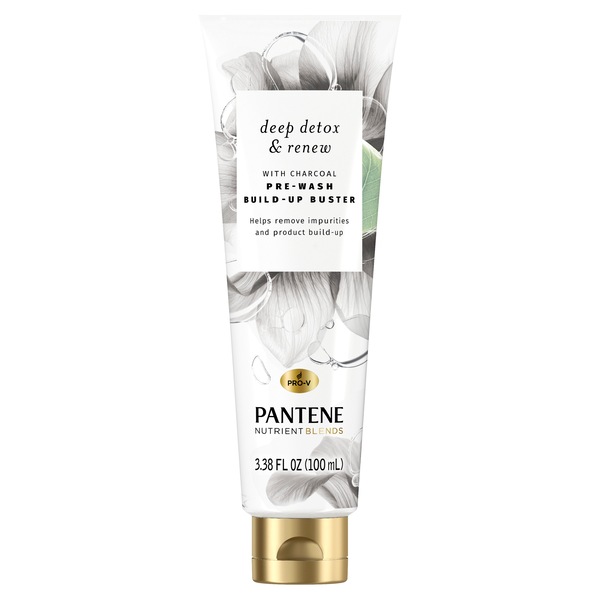 Pantene Nutrient Blends Deep Detox & Renew Scalp Pre-Wash Product Build Up Buster, 3.38 OZ