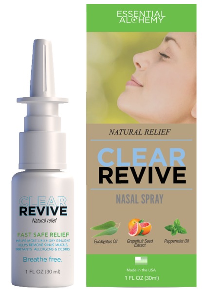 Clear Revive + Essential oil, mineral and botanical Nasal Spray with natural perservative