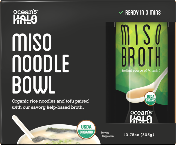 Ocean's Halo Miso Noodle Bowl, 10.75 OZ