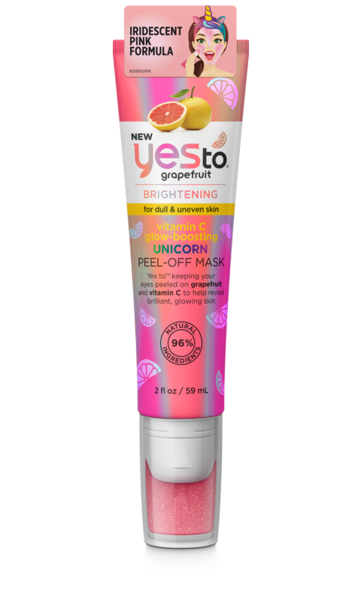 Yes To Grapefruit Brightening Unicorn Peel Off Mask, 2 OZ
