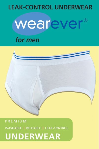 Wearever Men's Classic Reusable Incontience Brief 3X (46-48" Waist)