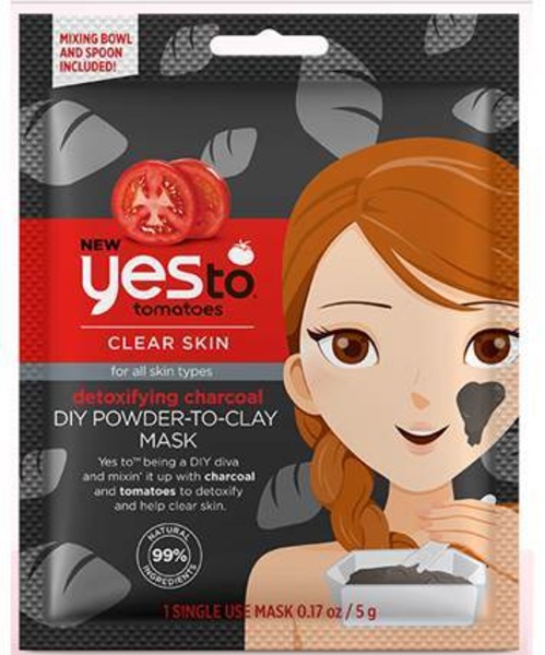 Yes To Tomatoes Detoxifying Charcoal DIY Powder to Clay Mask
