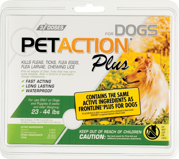 PetAction Plus for Dogs, 3 Doses