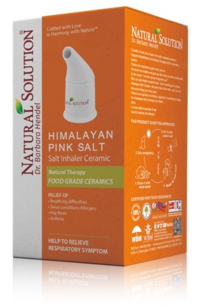 Natural Solution Himalayan Pink Salt Ceramic Inhaler