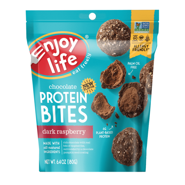 Enjoy Life Chocolate Protein Bites, Dark Raspberry, 6.4 OZ