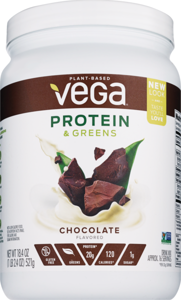 Vega Chocolate Protein And Greens Powder Drink Mix