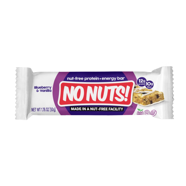 No Nuts! Nut-Free Protein & Energy Bar, Blueberry & Vanilla, 1.76 OZ