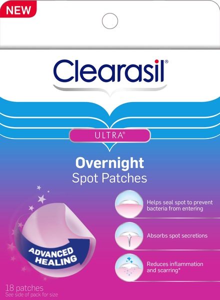 Clearasil Ultra Overnight Spot Patches, 18CT 