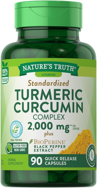 Clicking on the image opens a new modal with 1 larger images of NT TURMERIC CMPLX 2000MG 90CAPS. Some images may not have descriptive text. 1 out of 1.