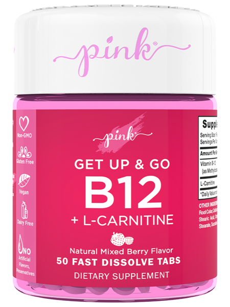 Pink Get Up & Go B12 plus L-Carnitine