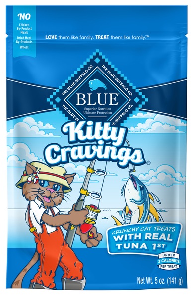 Blue Buffalo Kitty Cravings Crunchy Cat Treats, Tuna, 5 OZ