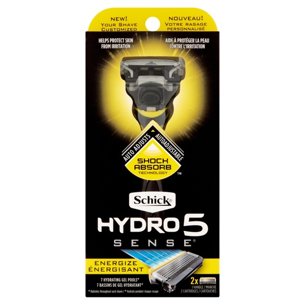 Schick Hydro 5 Sense Energize Razor, 1 CT, 2 Refill