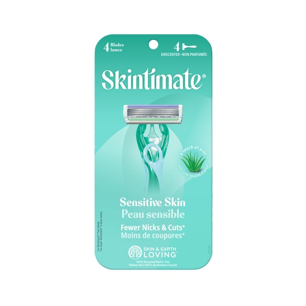 Skintimate Sensitive Skin Disposable Razors, 4 CT