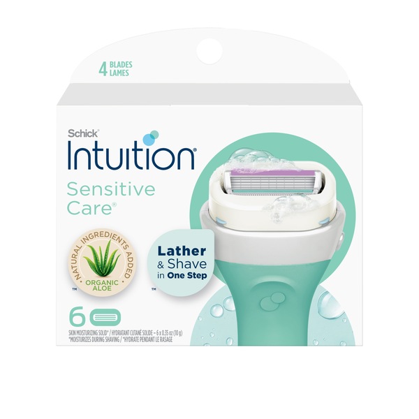 Schick Intuition Sensitive Care Natural Aloe Women's Refill Razor Blades