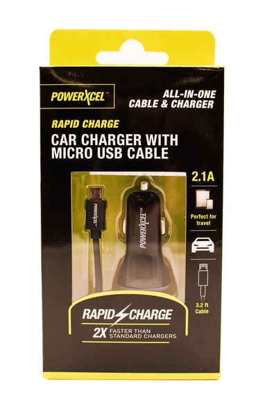 Powerxcel Car Charger with Micro USB Cable