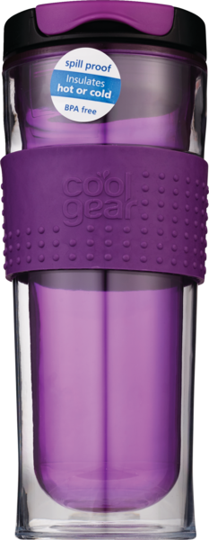 Cool Gear Spill Proof Mason Insulated Cup, 14OZ