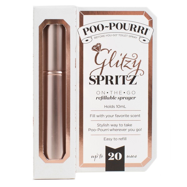 Poo~Pourri Spritzing Pretty Gift Set - Rose Gold Glitzy Spritz And 4 OZ Sitting Pretty