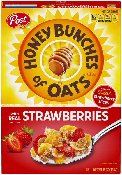 Honey Bunches of Oats with Real Strawberries Cereal, 13 OZ