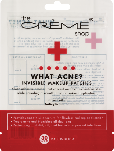 The Creme Shop What Acne? Invisible Makeup Patches, 30CT