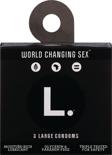 L. International World Changing Sex  3 Large Condoms