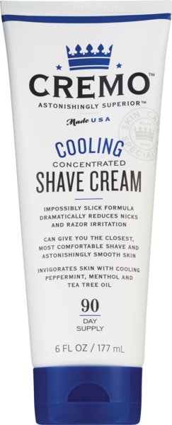 Cremo Cooling Concentrated Shave Cream, 6 OZ