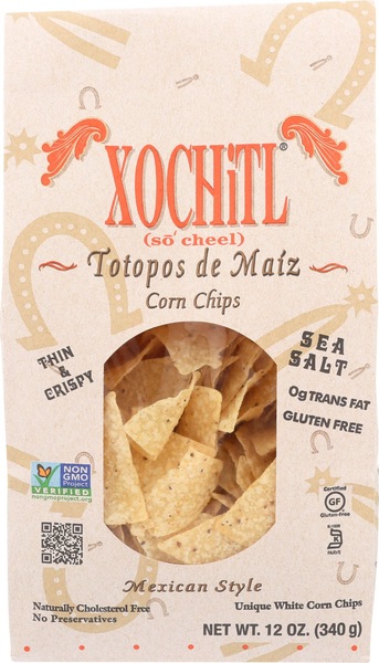 Xochitl Corn Chips with Sea Salt, 12 OZ
