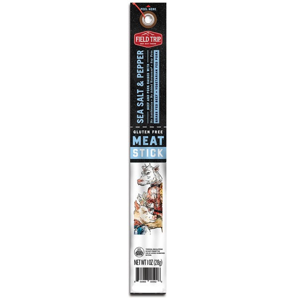 Field Trip Meat Jerky Stick, Sea Salt & Pepper, 1 OZ