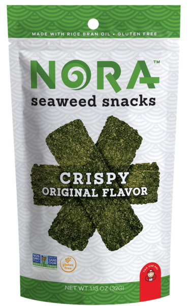 Nora Seaweed Snacks Crispy Original Flavor, 1.3 OZ