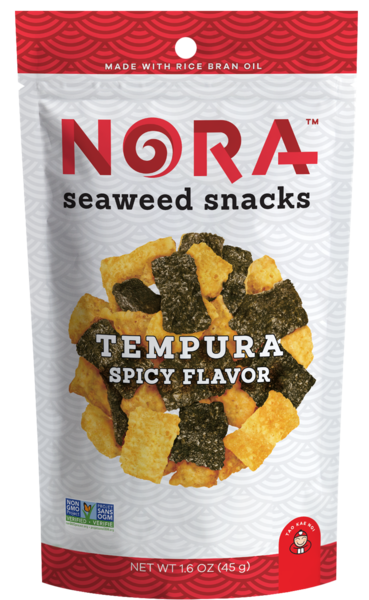 Nora Seaweed Snacks Tempura Spicy Flavor, 1.6 OZ