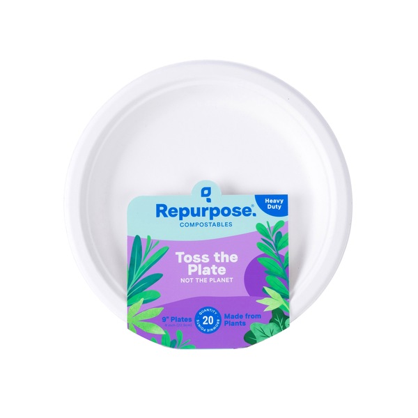 Repurpose Heavy Duty Compostable 9" Plates