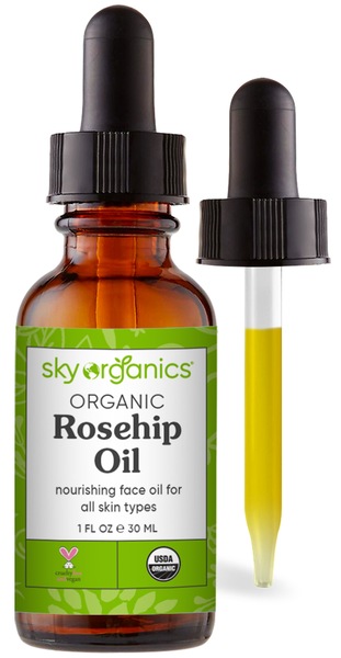 Sky Organics Organic Rosehip Hydrating and Illuminating Face Oil, 1 OZ