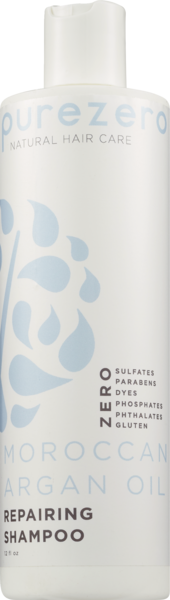 Pure Zero Moroccan Argan Oil Repairing Shampoo, 12 OZ