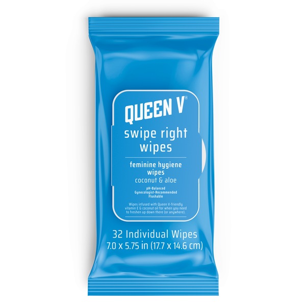 Queen V Swipe Right Wipes for Women