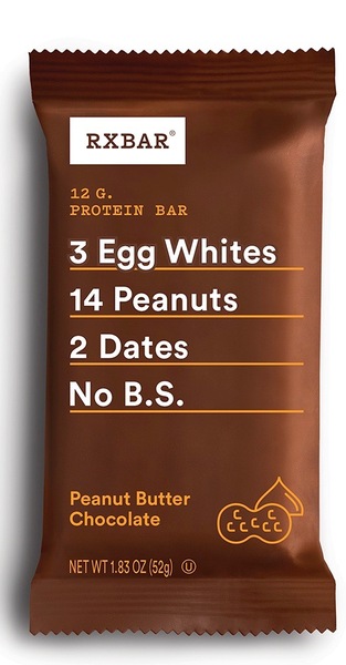 RXBar Protein Bar 12g Protein PeanutButter Chocolate(Single)