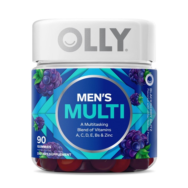 Olly The Perfect Men's Multivitamin 90CT, Blackberry Blitz