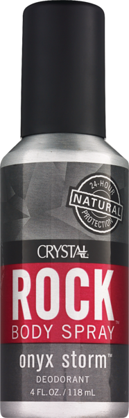 Crystal Rock Body Spray, Onyx Storm