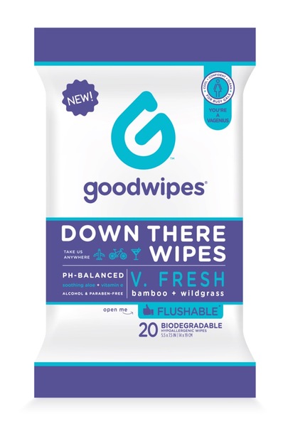 Goodwipes Down There Wipes V. Fresh, 20 CT