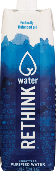 Rethink Purified Cartoned Water 33.8 OZ