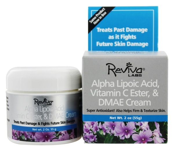 Reviva Labs Alpha Lipoic Acid Vitamin C Ester & DMAE Cream, 2 OZ
